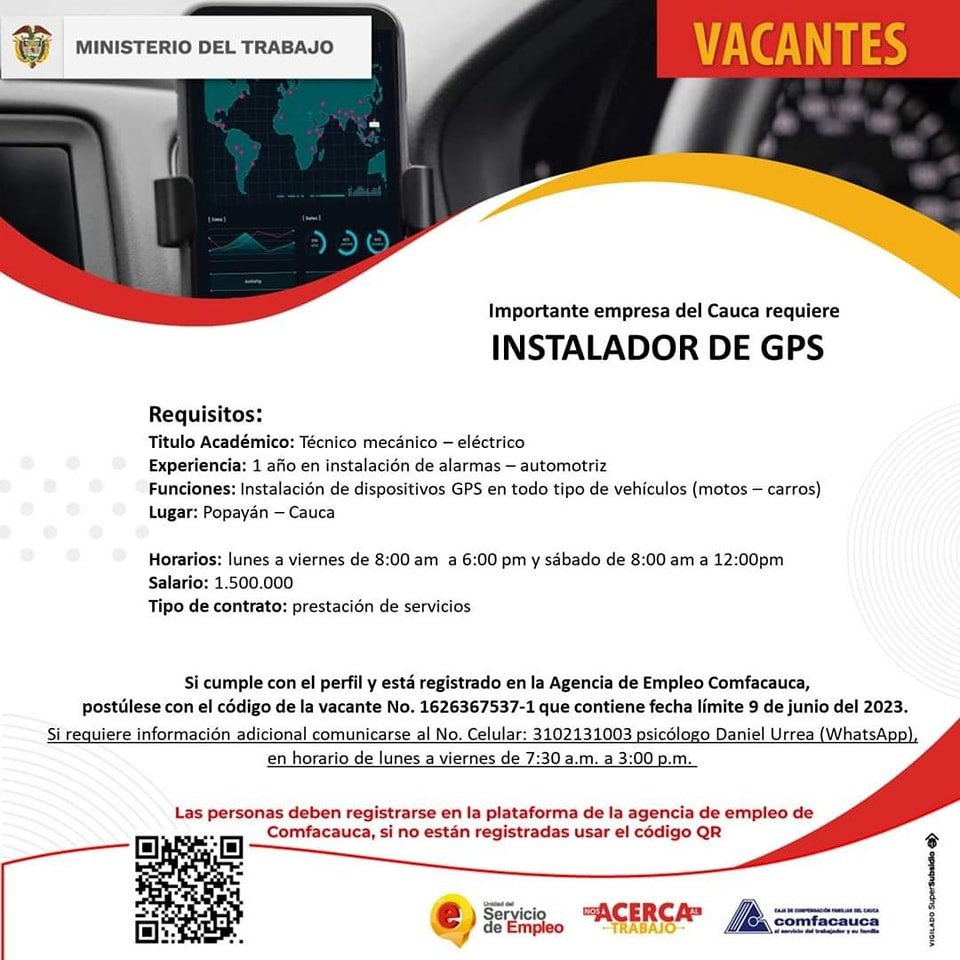 Vacantes - Bolsa de empleo Comfacauca3