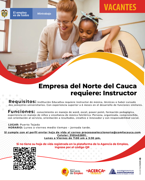 Vacantes Comfacauca Octubre 21
