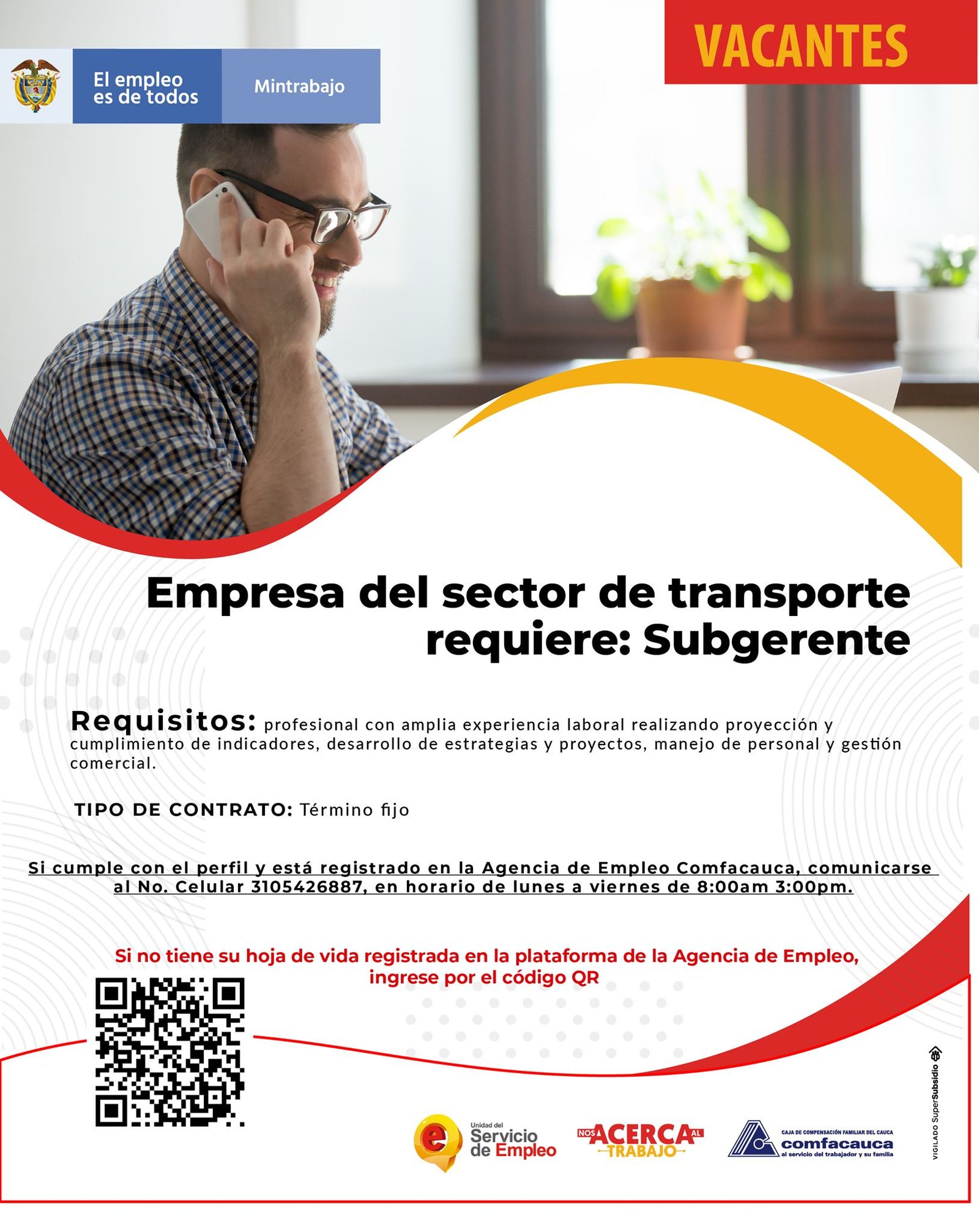 Vacantes Comfacauca Octubre 211