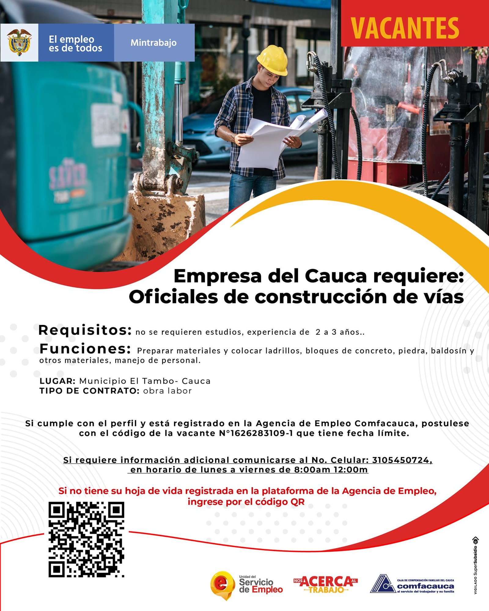 Vacantes comfacauca Octubre 223