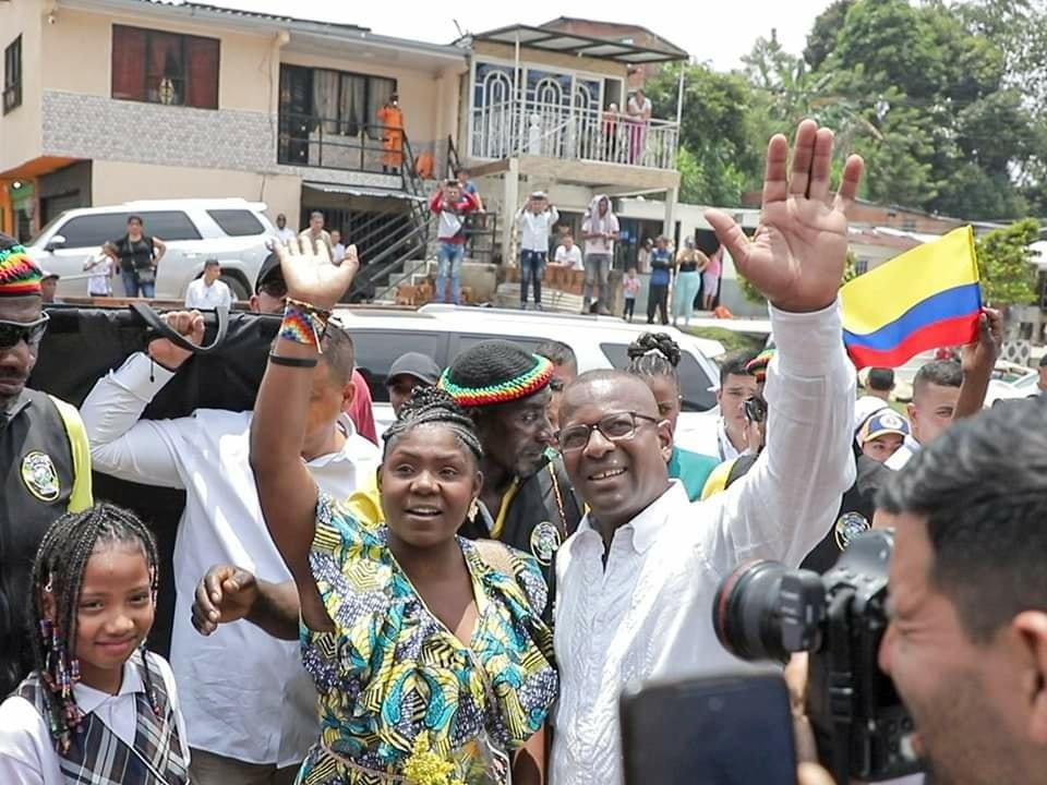 el acto de entrega de mandato popular a la Vicepresidenta de la Republica Francia Marquez