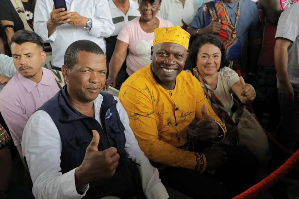 el acto de entrega de mandato popular a la Vicepresidenta de la República, Francia Márquez11