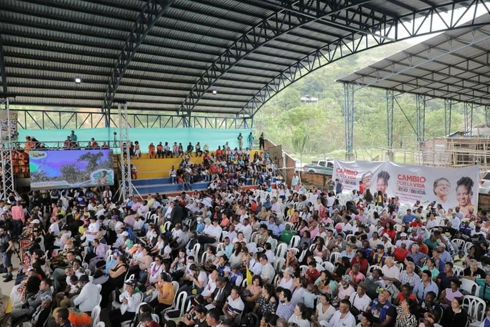 el acto de entrega de mandato popular a la Vicepresidenta de la República, Francia Márquez7