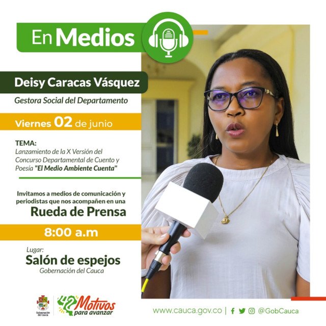 invitacion rueda de prensa - gobernacion del cauca