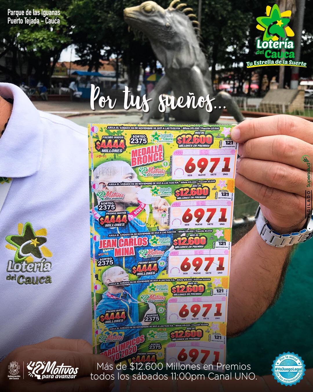 por tus sueños - loteria del cauca