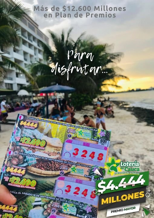 publicidad - lotería del cauca - san andres