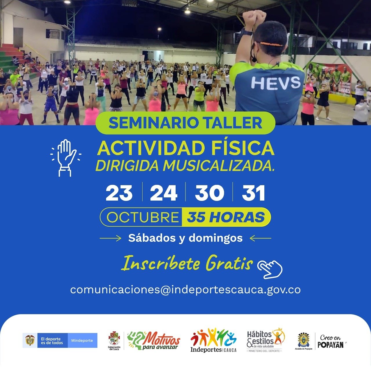 seminario taller actividad fisica dirigida musicalizada