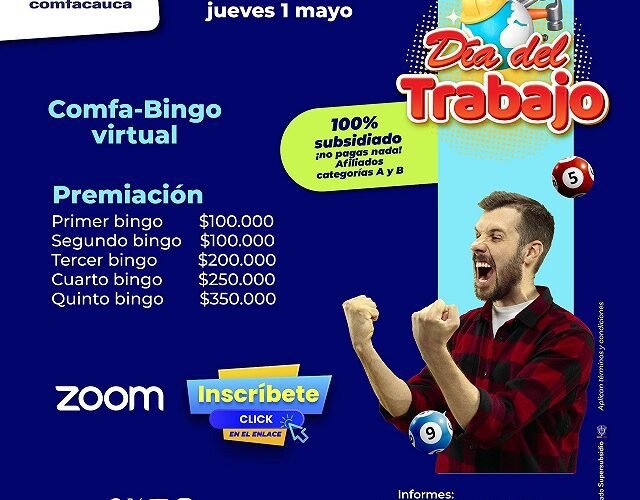 🎉 ¡Afiliados Comfacauca, celebremos el esfuerzo y dedicación de todos los trabajadores! 🎉