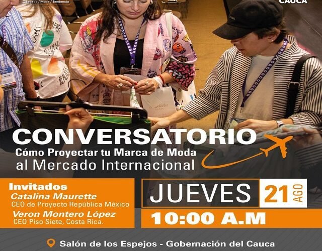 ¡Aprende a conquistar mercados globales! La Cámara de Comercio del Cauca te invita a un conversatorio sobre moda