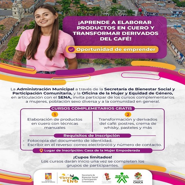 ¡Aprende y emprende! Santander de Quilichao y el SENA abren cursos gratuitos para la comunidad