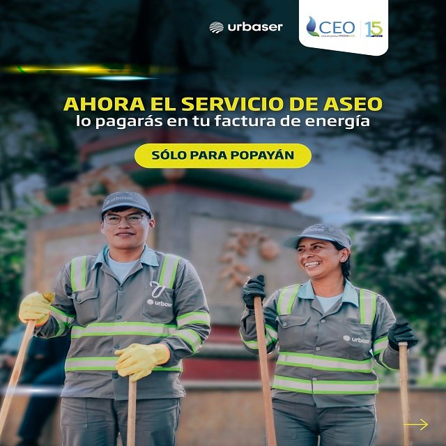¡Atención, Popayán! El cobro del servicio de aseo ahora viene en la factura de energía