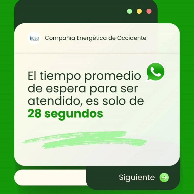 ¡Atención al cliente más rápida! CEO te atiende por WhatsApp