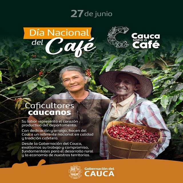 ¡Celebrando a nuestros caficultores! La Gobernación del Cauca conmemora el Día Nacional del Café