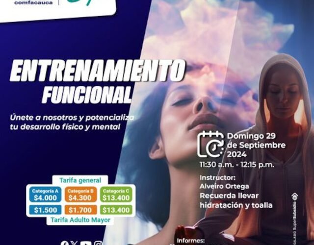 ¡Entrenamiento Funcional en la Villa Olímpica este 29 de septiembre! 💪