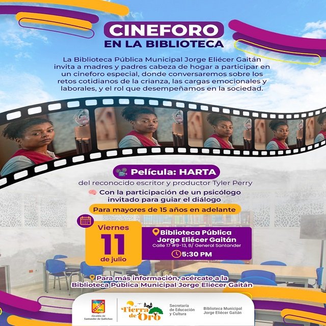 ¡Espacio para padres y madres! Cineforo especial sobre crianza y bienestar emocional en la Biblioteca de Quilichao