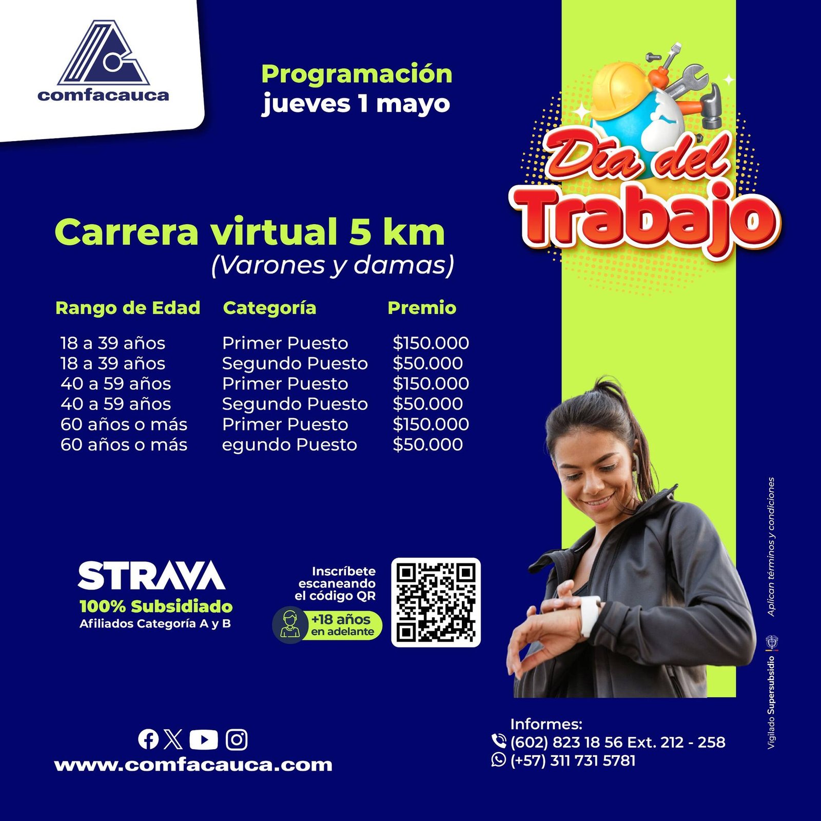 Celebra el Día del Trabajador en Comfacauca Popayán: Jornada de Bienestar y Deporte en Pisojé