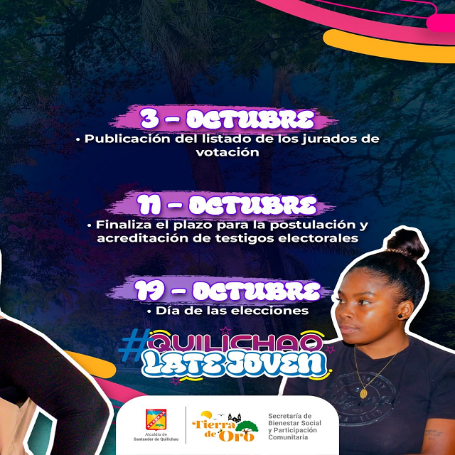 ¡Haz que tu voz se escuche en el Consejo Municipal de Juventud! #QuilichaoLateJoven