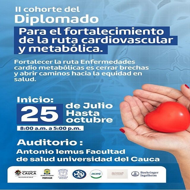 ¡Inscríbete! Diplomado gratuito sobre Enfermedades Crónicas para profesionales de la salud en el Cauca