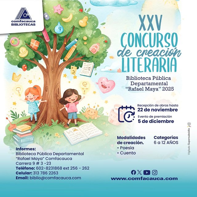 ¡La imaginación de los niños es protagonista! Convocatoria abierta para el Concurso Literario Rafael Maya 2025