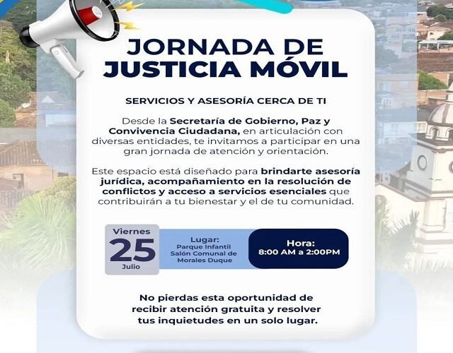 ¡La justicia en tu barrio! Jornada de Justicia Móvil llega al Parque Infantil de Morales Duque en Quilichao