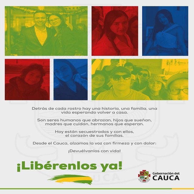 ¡Libérenlos ya! La Gobernación del Cauca exige la liberación de los retenidos en López de Micay