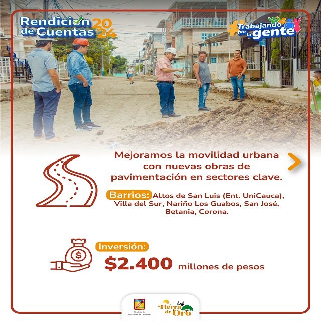 ¡Obras que transforman vidas! Quilichao avanza con infraestructura para la gente 32 ¡Obras que transforman vidas! Quilichao avanza con infraestructura para la gente