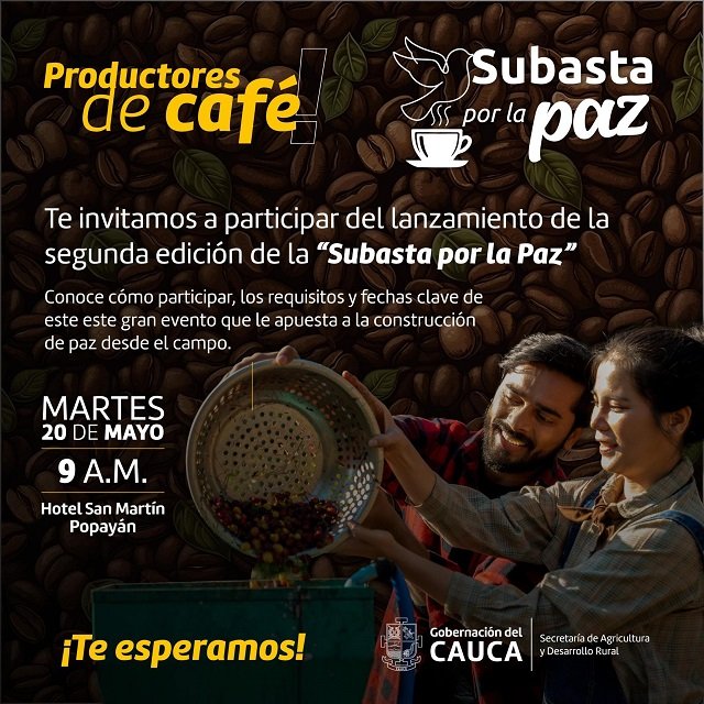 ¡Productores de café del Cauca, llegó su momento!