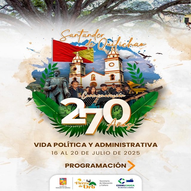 ¡Quilichao de fiesta! El municipio celebra por lo alto sus 270 años con una gran agenda cultural