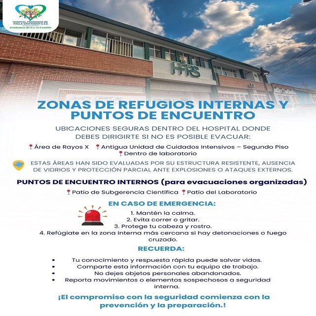 ¡Siempre listos por tu seguridad! El Hospital Francisco de Paula Santander y su compromiso con la prevención de emergencias