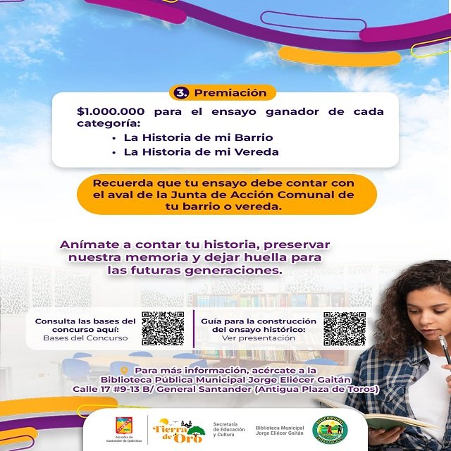 ¡Tu historia merece ser contada! Participa en el Concurso de Ensayo Histórico de Quilichao