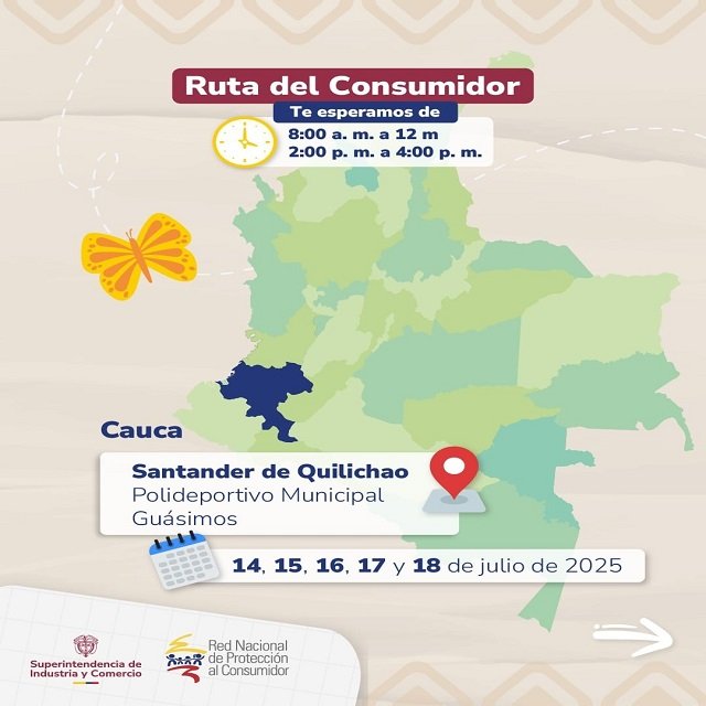 ¡Tus derechos como consumidor importan! La Ruta del Consumidor llega a Santander de Quilichao