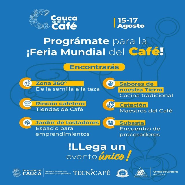 ¡Última oportunidad! El Cauca te espera en la feria mundial de café