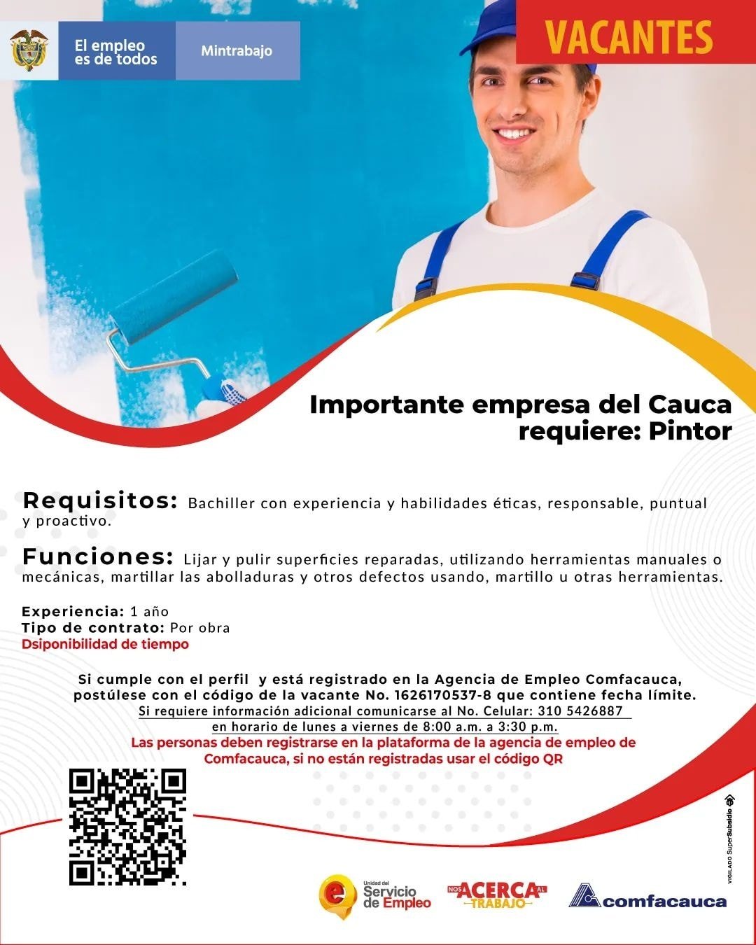 👉Conoce las vacantes de empleo que tenemos en todo el departamento del #Cauca3